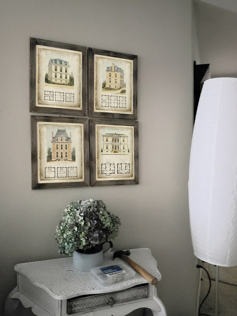 French Country Decor Wall Art Parisian Architectural Etsy