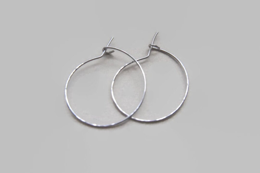Small Sterling Silver Hoop Earrings 1 Thin Small Hoop Earrings Silver