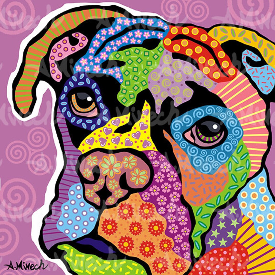 Boxer 1 Pop Art Print 8x8 - Etsy