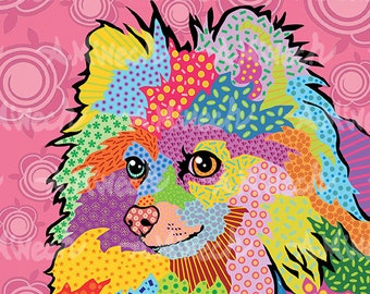 Pomeranian #1 Pop Art Print 8x8