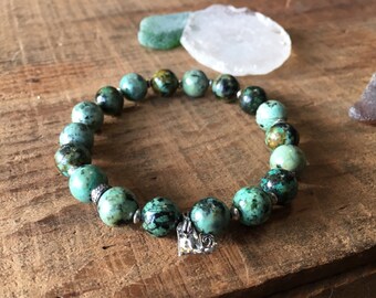 Diamond and Turquoise Bracelet, Diamond Pave Bracelet, Bohochic Stacking Bracelet, Diamond Bracelet, Gift For Her