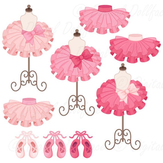 Ballerina Clipart Tutu / Ballet Clip Art Ballerina Party / - Etsy