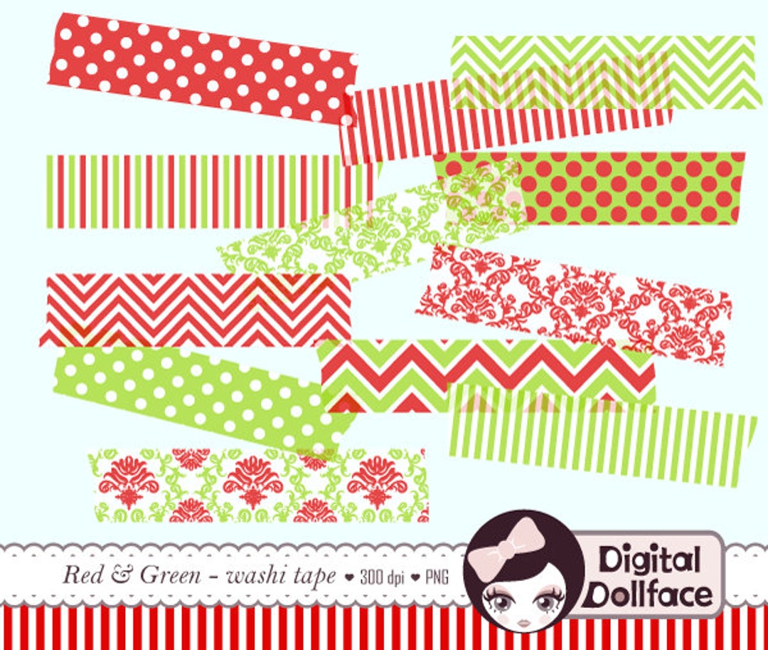 Free Green Soccer Washi Tape for Digital Scrapbooking and Other Crafts