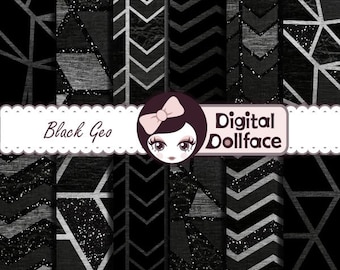 Papier numérique noir : Gunmetal, « Magie noire » Burnout velours, imprimable Halloween, Digital fond motifs