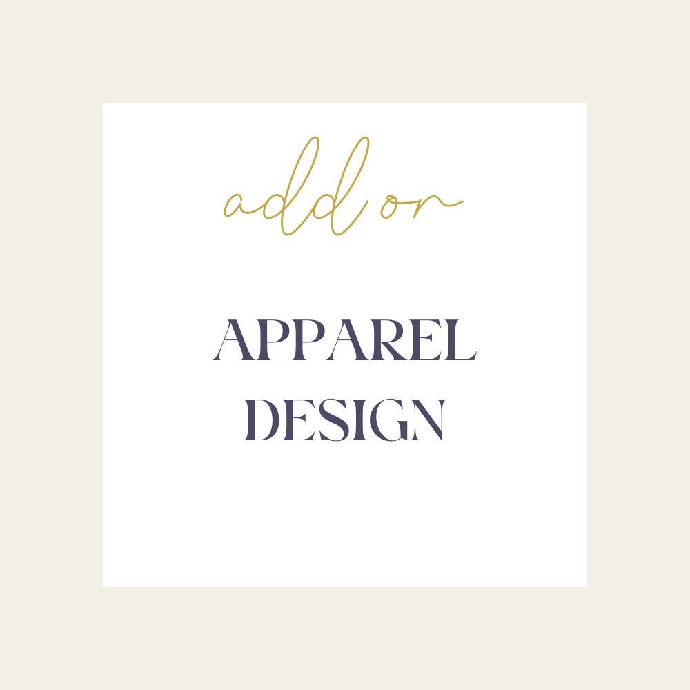 Custom Apparel Design | Add-on for Design Package - Etsy