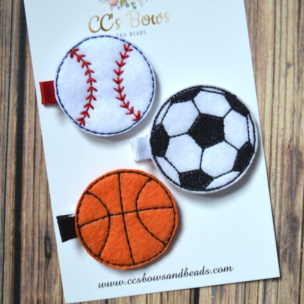 Felt Hair Clips Etsy