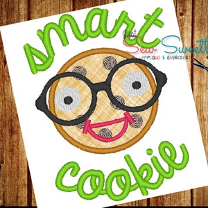 Smart Cookie Applique  Back to School Applique:  Machine Embroidery Applique Design