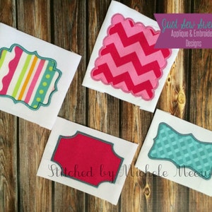 Applique Frame Bundle - 8 Frame Applique Designs - Embroidery Machine Patterns