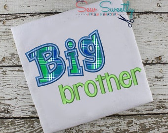 Big Brother Applique Design - Embroidery Machine Pattern