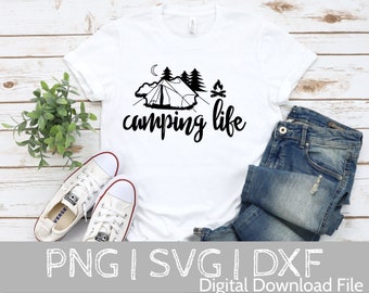 Camping Life SVG, Camping SVG, Camping Life svg, Happy Camper svg, Camping Shirt svg, Hiking svg, Cut Files for Cricut, Silhouette