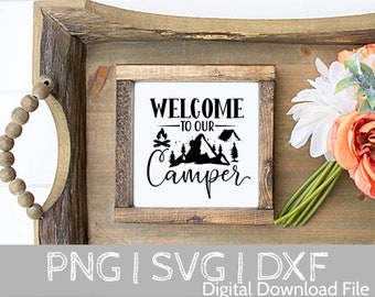 Welcome to our Camper SVG, Camping SVG, Camping Life svg, Happy Camper svg, Camping Shirt svg, Cut Files for Cricut, Silhouette