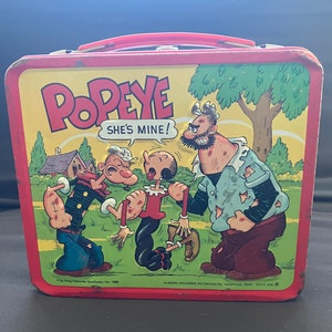 Popeye Lunch Box - Etsy