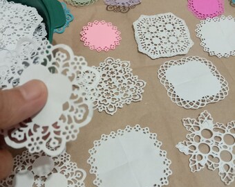 30 pieces custom size mini eco paper doilies FREE shippingworldwide