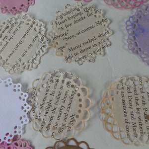 70 pcs mini tiny paper doilies for scrapbook, journal, planner, card-making Free shipping image 4