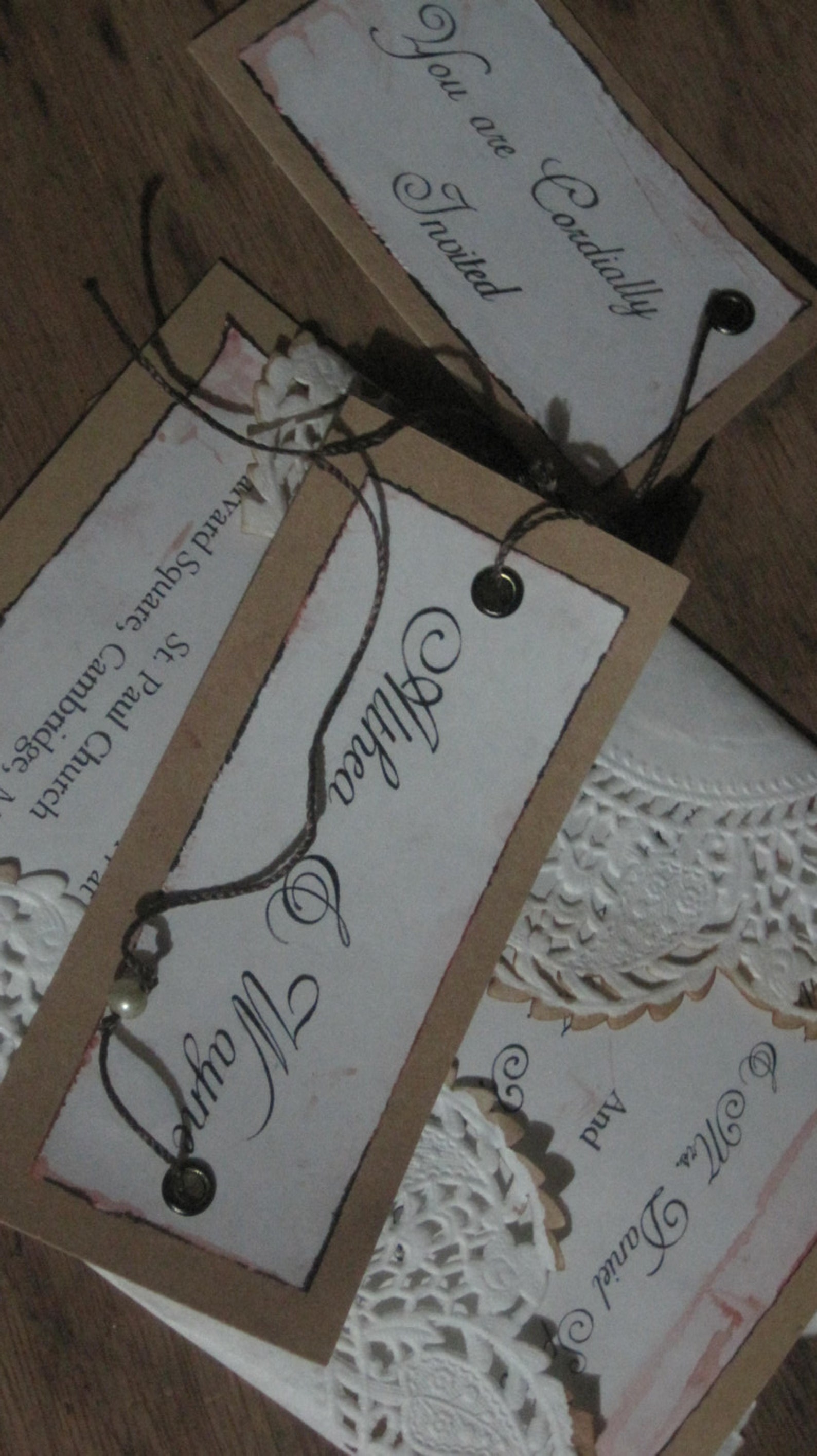 Save the Date Invitation Vintage Style Lace Card | Etsy