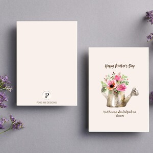 Cartão imprimível Blooming do Dia das Mães | Cartão digital | DOWNLOAD INSTANTÂNEO