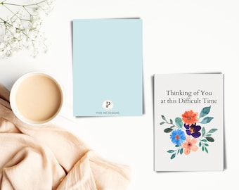 Floral Thinking of You Card | Sympathy Card
