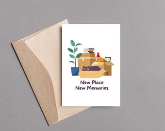 New Home Greeting Card, Moving Congratulations