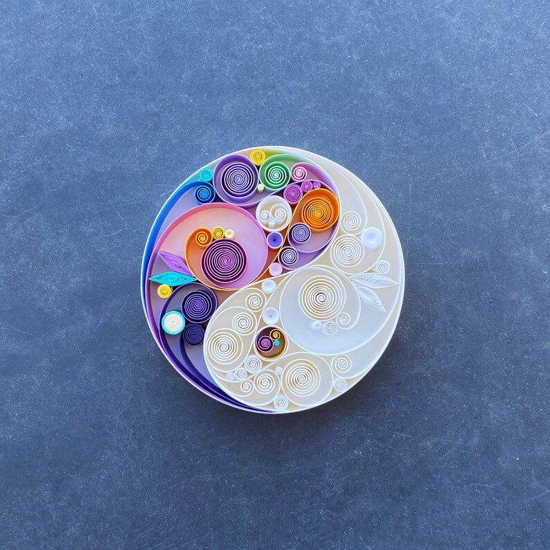 Yin Yang Quilling Art Framed Quilling Art Unique Zen gift Etsy