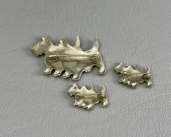 As Is-Three Art Deco Enameled Dog Brooches. Pleas… - image 4