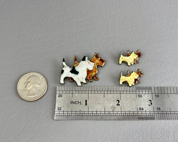 As Is-Three Art Deco Enameled Dog Brooches. Pleas… - image 2
