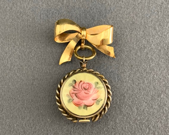 Working Croton Guilloche Enamel Pocket Watch and W