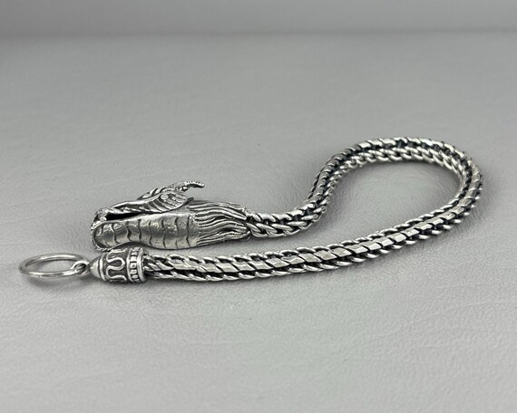 Michael Hayman Solid Silver Dragon Bracelet-8 Inc… - image 7