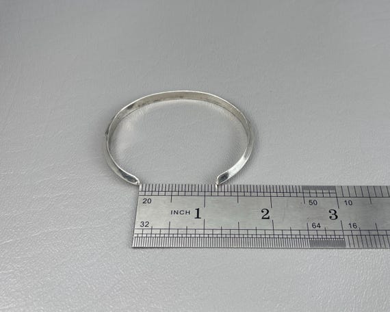 Small Size Native American Solid Silver Cuff Brac… - image 4