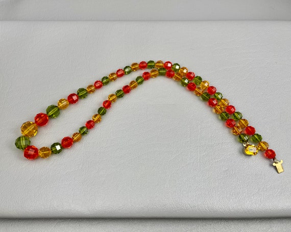 Cadmium Glass Orange, Yellow, and Olive Green Cry… - image 6