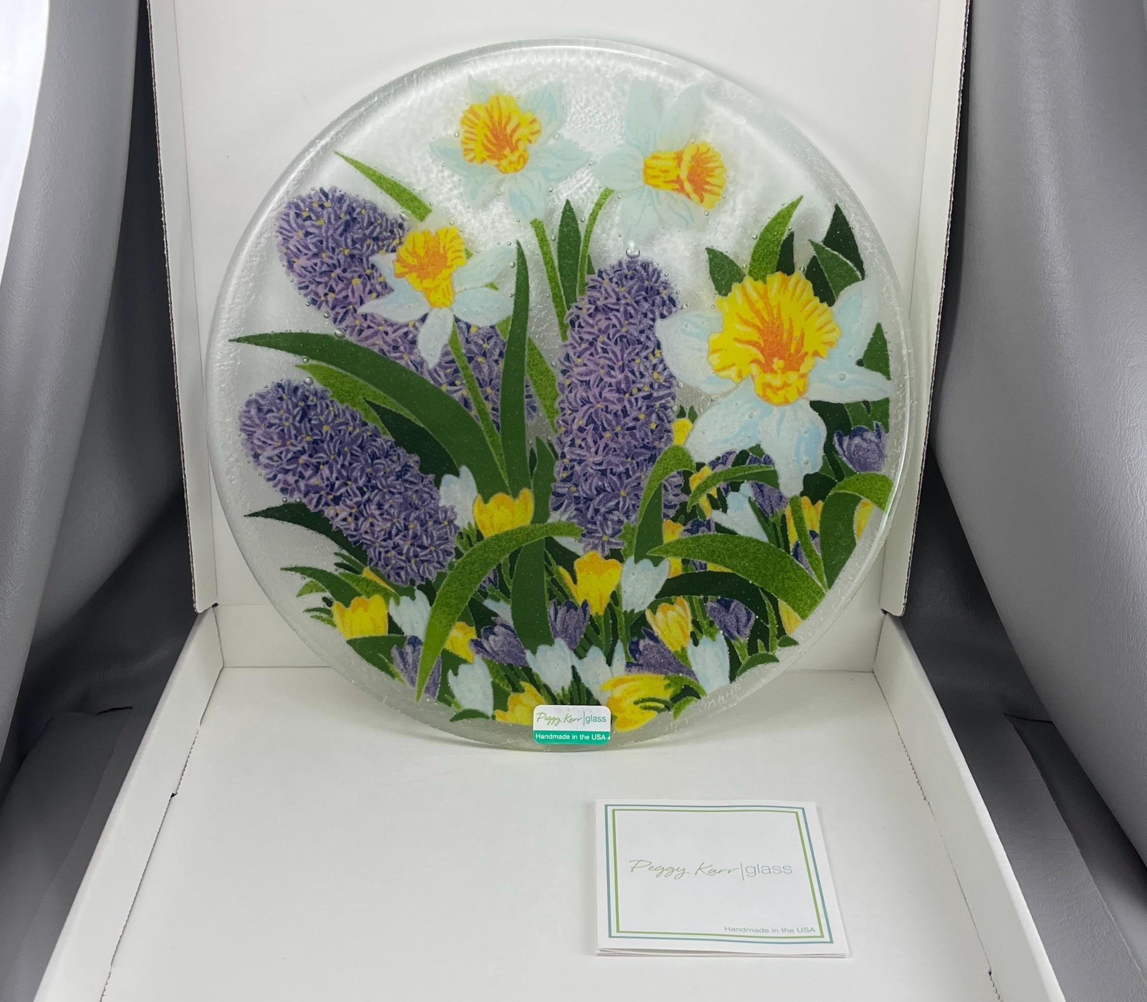 Peggy Karr Fused Glass Plates - Etsy