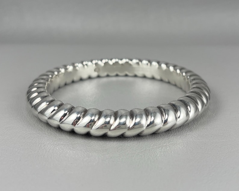 Milor Sterling Silver Bangle Bracelet-2 1/2 Inches Across. Free shipping. image 7
