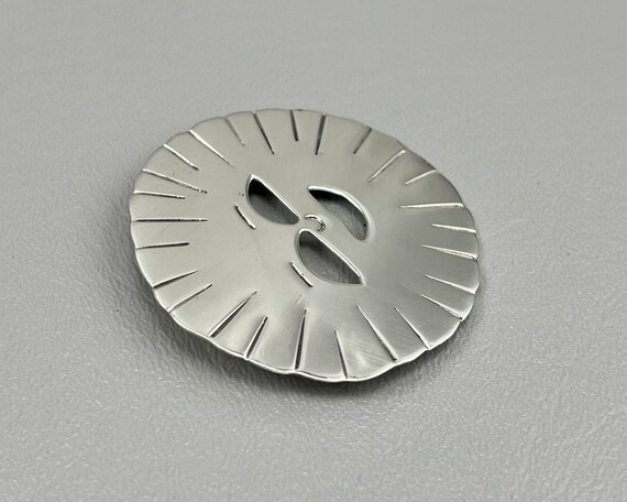 Sterling Silver Sun Brooch-1 7/8 Inches Long. Fre… - image 2