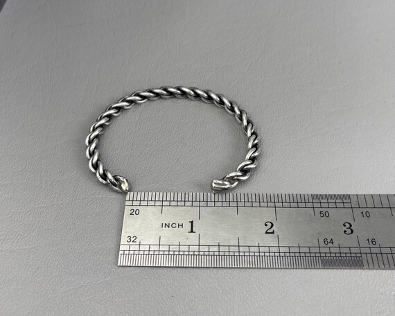 Small Size Handmade Solid Silver Cuff Bracelet. P… - image 3