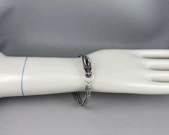 Michael Hayman Solid Silver Dragon Bracelet-8 Inc… - image 6