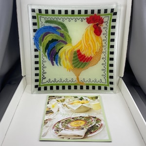 Peggy Karr Fused Glass Plates - Etsy