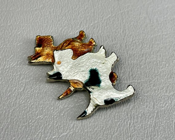 As Is-Three Art Deco Enameled Dog Brooches. Pleas… - image 3
