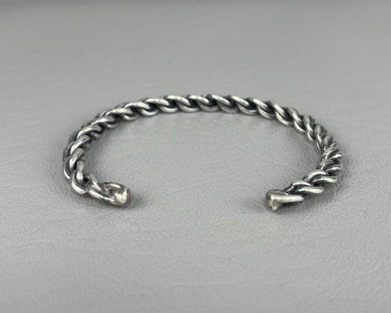 Small Size Handmade Solid Silver Cuff Bracelet. P… - image 5