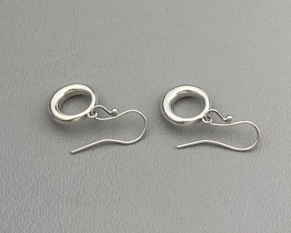 Solid Silver Pierced Earrings, with Sterling Silv… - image 5