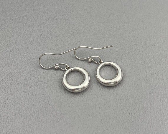 Solid Silver Pierced Earrings, with Sterling Silv… - image 4