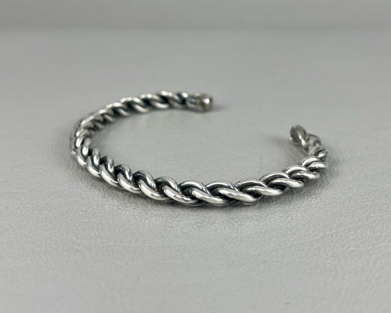 Small Size Handmade Solid Silver Cuff Bracelet. P… - image 7