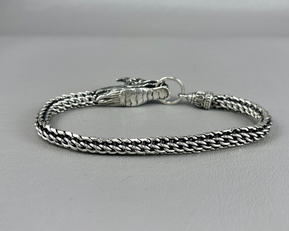 Michael Hayman Solid Silver Dragon Bracelet-8 Inc… - image 8