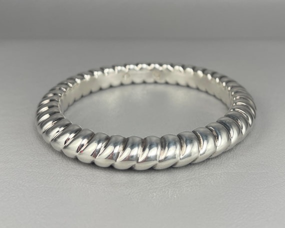 Milor Sterling Silver Bangle Bracelet-2 1/2 Inches Across. Free shipping.