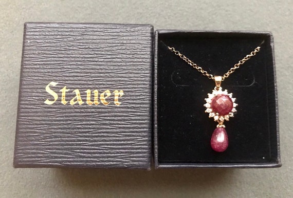 stauer ruby necklace