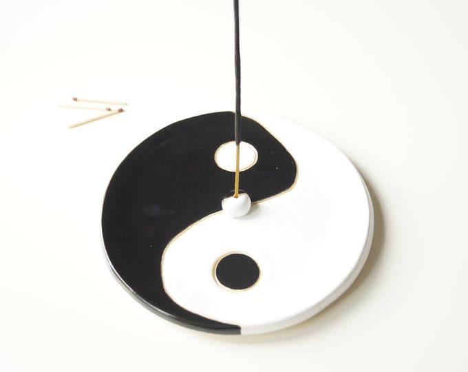 Yin Yang Incense Holder Incense Stick Burner Circle Incense Etsy