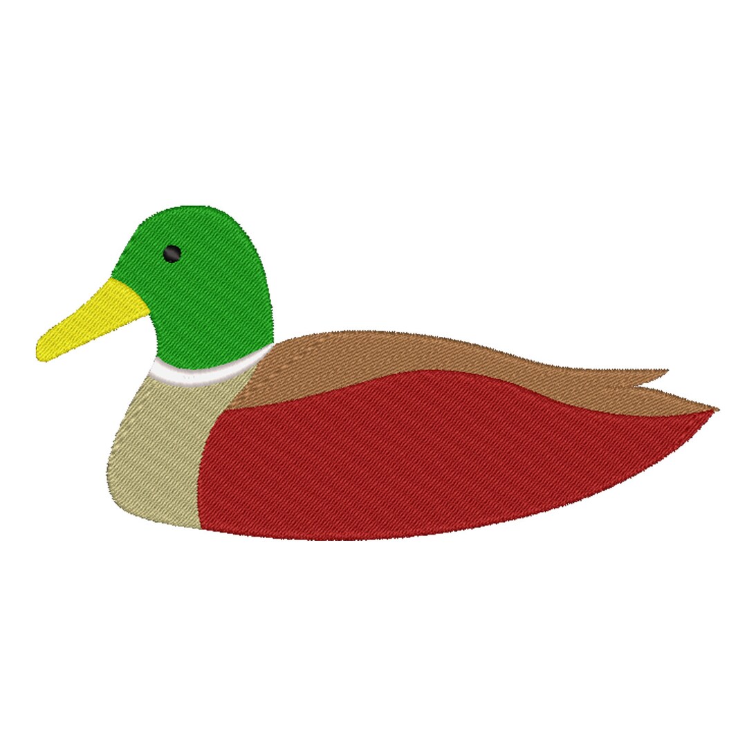 MALLARD DUCK - EMBROIDERY Design - Filled Mini Embroidery - Machine ...