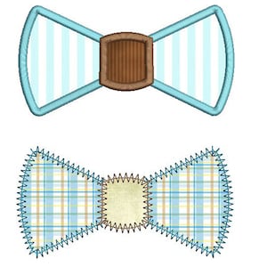 BOW TIE Applique Design - Instant Download Digital File - Machine Embroidery