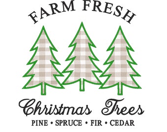 FARM FRESH CHRISTMAS Trees Applique Designs, Christmas Embroidery, Farm Fresh, Christmas Applique, Christmas Traditions, Machine Embroidery