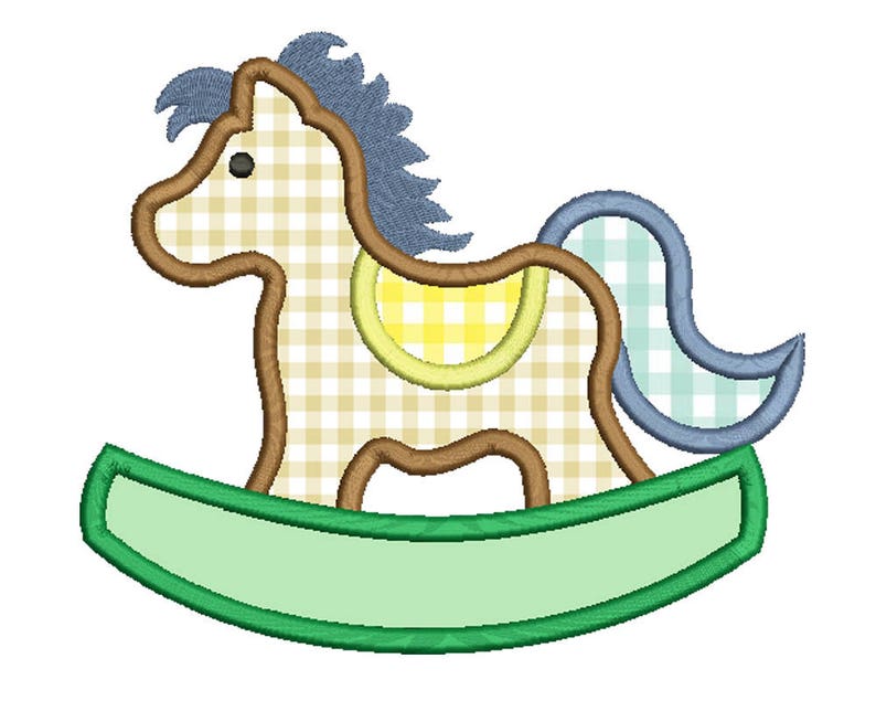 Rocking horse applique design machine embroidery  etsy Rocking horse applique design machine embroidery  etsy