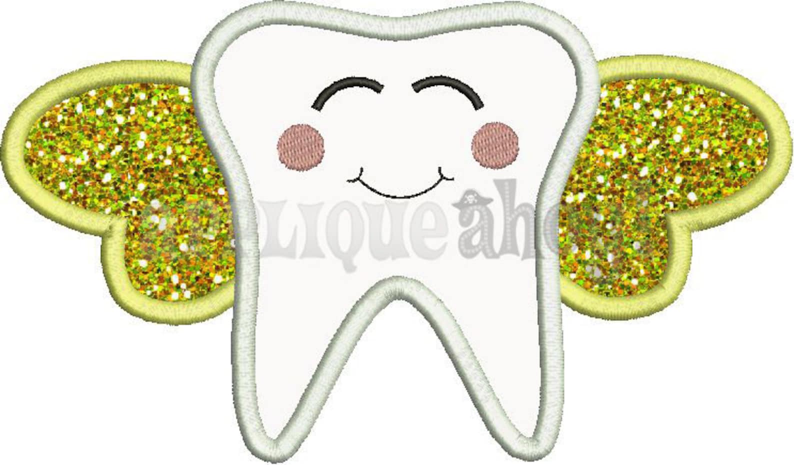 TOOTH FAIRY Applique Design - Instant Download Digital File - Machine ...