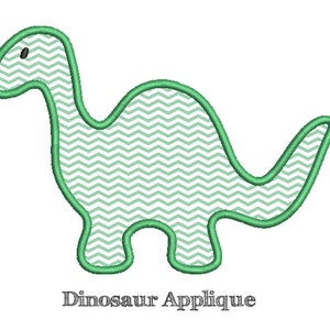 DINOSAUR - BRONTOSAURUS Applique Design - Machine Embroidery - Multiple ...